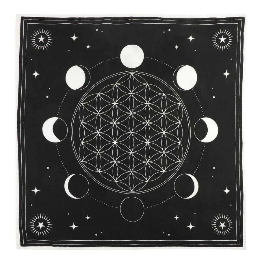 Altar Cloth Moon Phases Crystal Grid | Carpe Diem With Remi