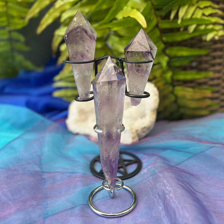 Wand Amethyst Phantom on Stand | Carpe Diem with Rem