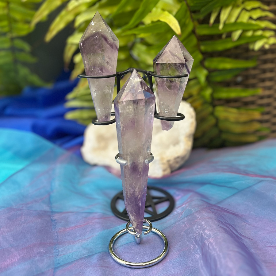 Wand Amethyst Phantom on Stand | Carpe Diem with Rem