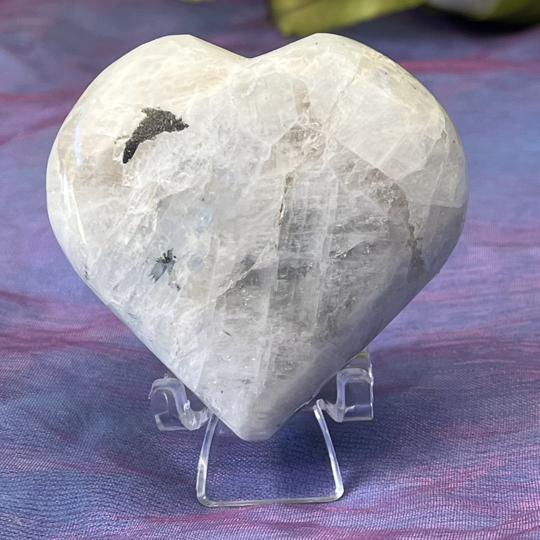 Heart Rainbow Moonstone