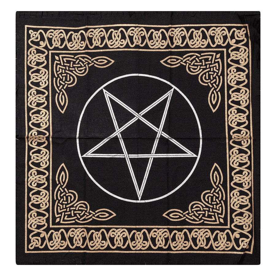 Altar Cloth Pentagram Black Gold 60 cm | Carpe Diem With Remi