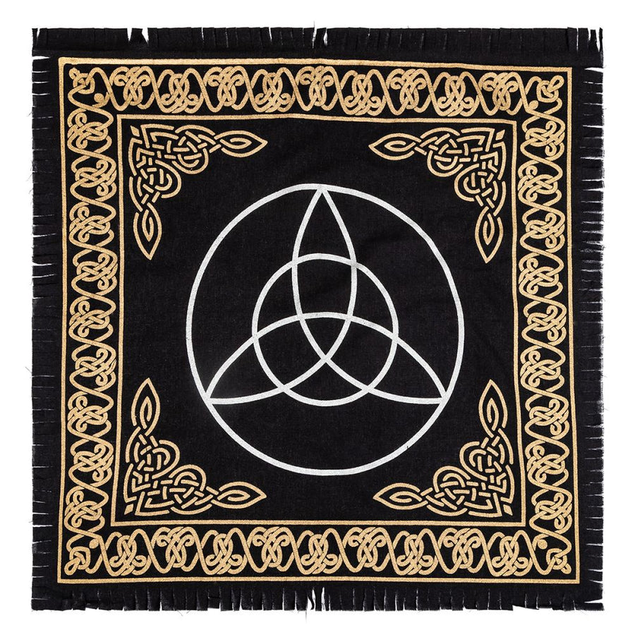 Altar Cloth Triquetra Black Gold 60 cm | Carpe Diem With Remi