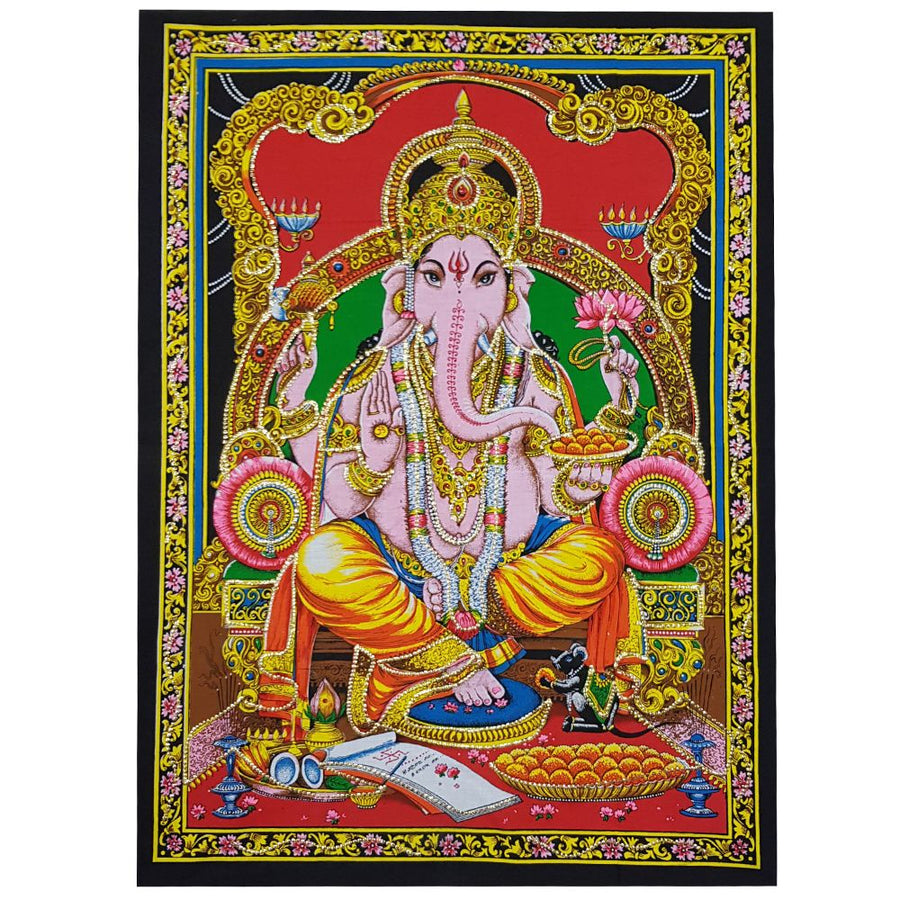 Altar Cloth Ganesh Cotton 100 cm | Carpe Diem With Remi