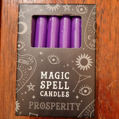 Spell Candles Purple Prosperity 12 Pk | Carpe Diem With Remi