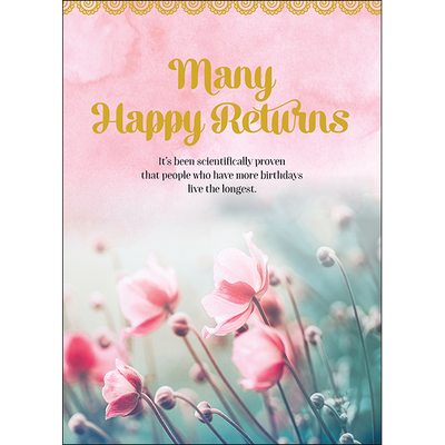 Greeting Card Many Happy Returns | Carpe Diem with Remi