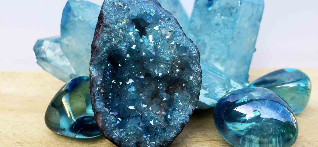 Immune System Booster with Aqua Aura and Clear Quartz