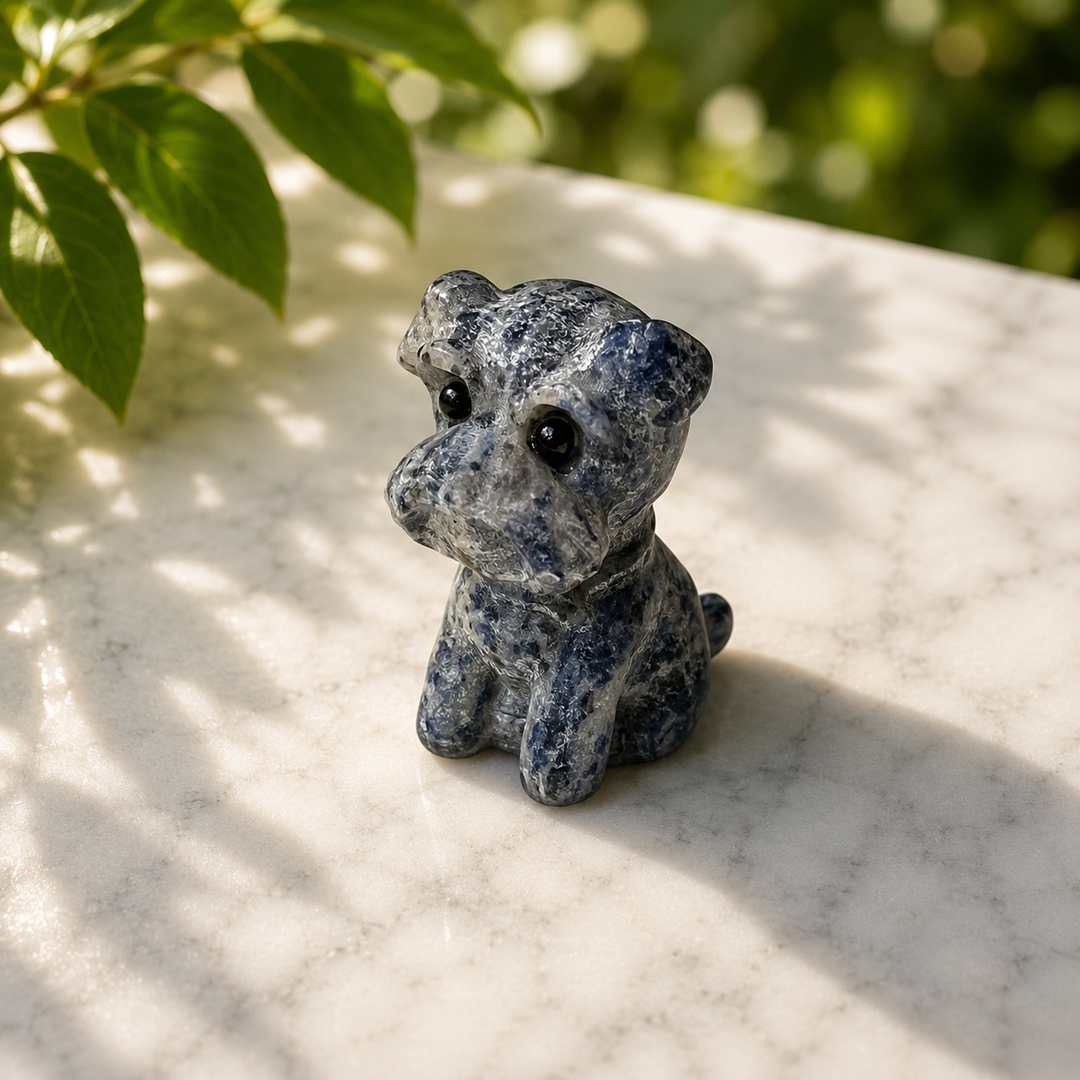 Scottish Schnauzer Dog Carvings 5.6 cm