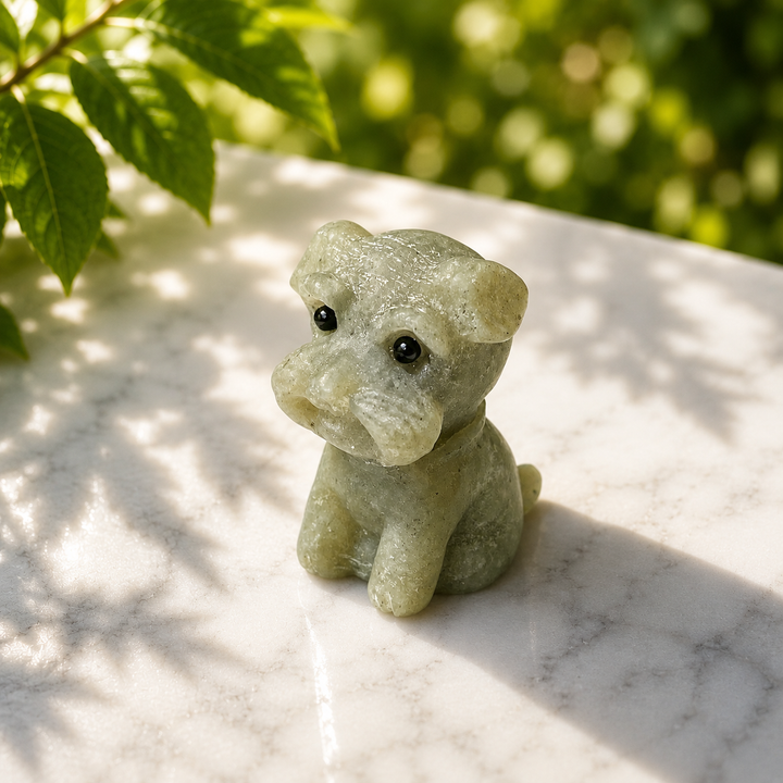 Scottish Schnauzer Dog Carvings 5.6 cm