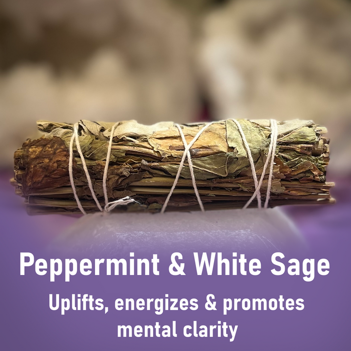 Smudge Stick White Sage and Peppermint 10 cm