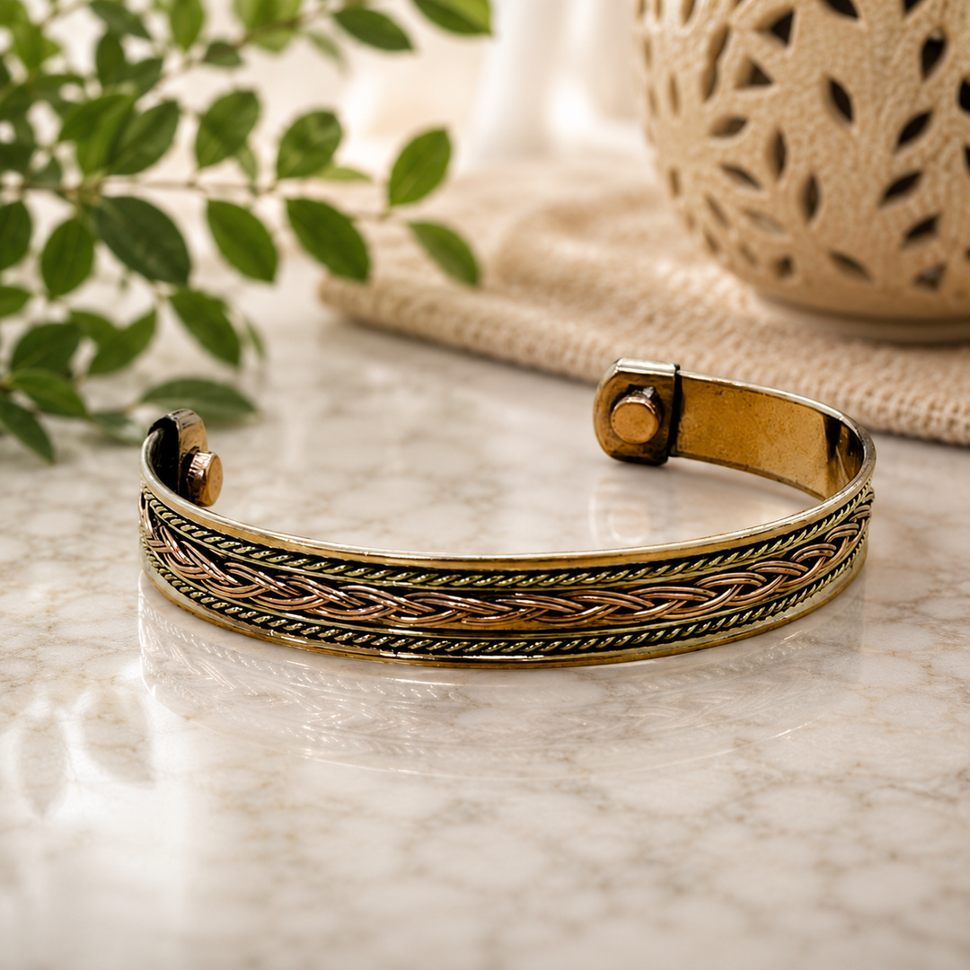 Bracelet Copper Celtic Weave Magnetic | Carpe Diem With Remi