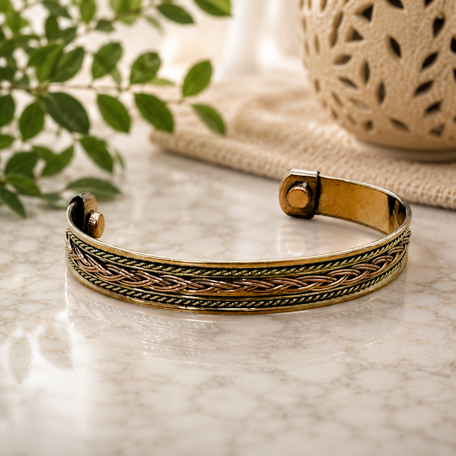 Bracelet Copper Celtic Weave Magnetic | Carpe Diem With Remi