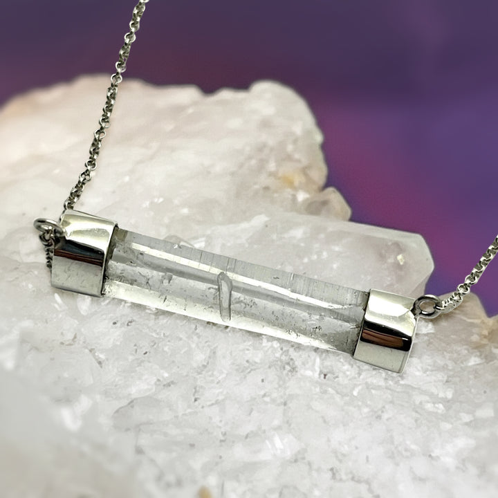 Necklace Lemurian Quartz with Baby 4.6 cm