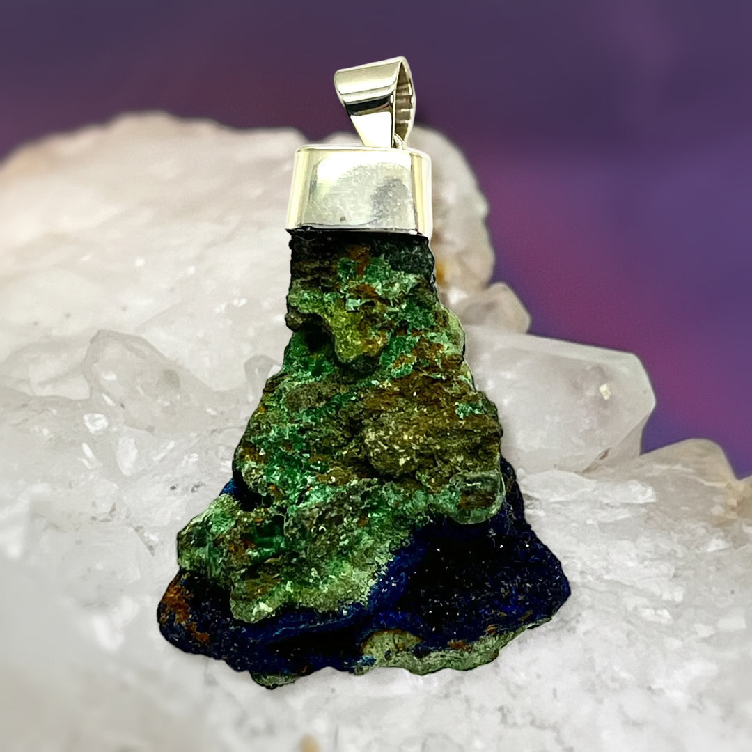 Pendant Azurite Malachite Raw 5.3 cm