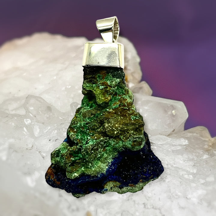 Pendant Azurite Malachite Raw 5.3 cm