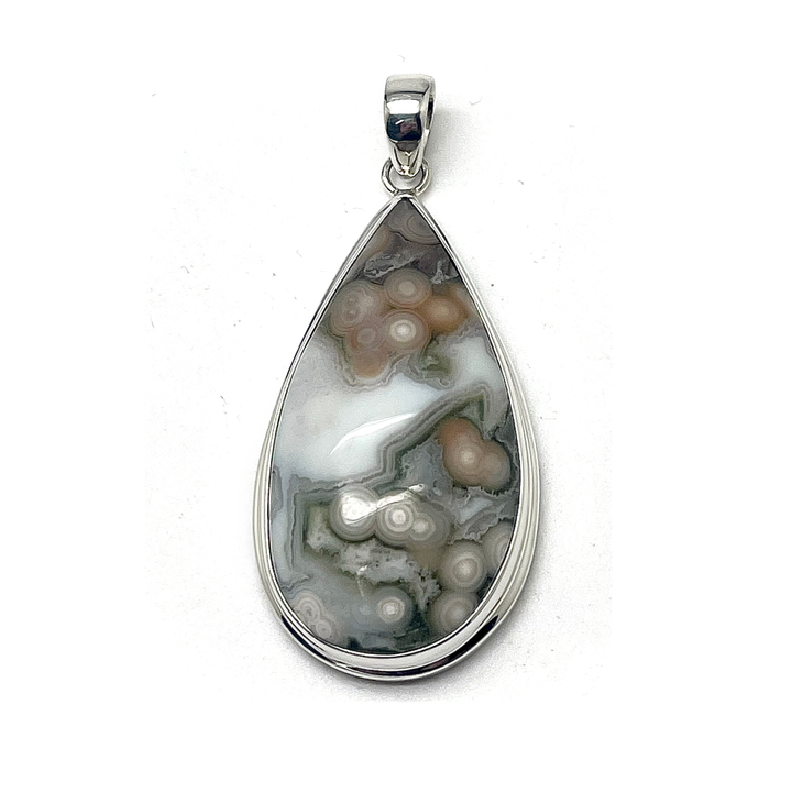 Pendant Ocean Jasper Teardrop 5.9 cm