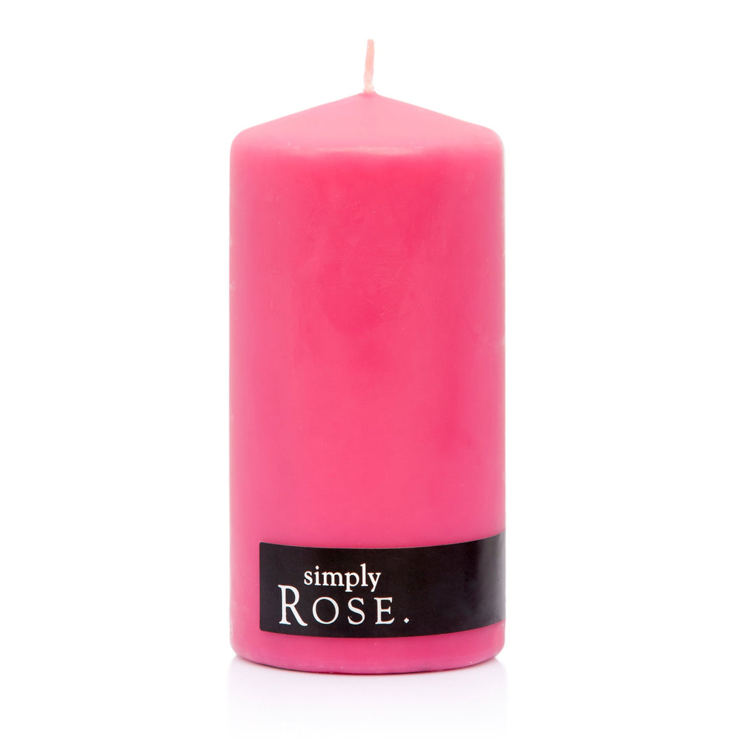 Candle Rose Pillar Simply