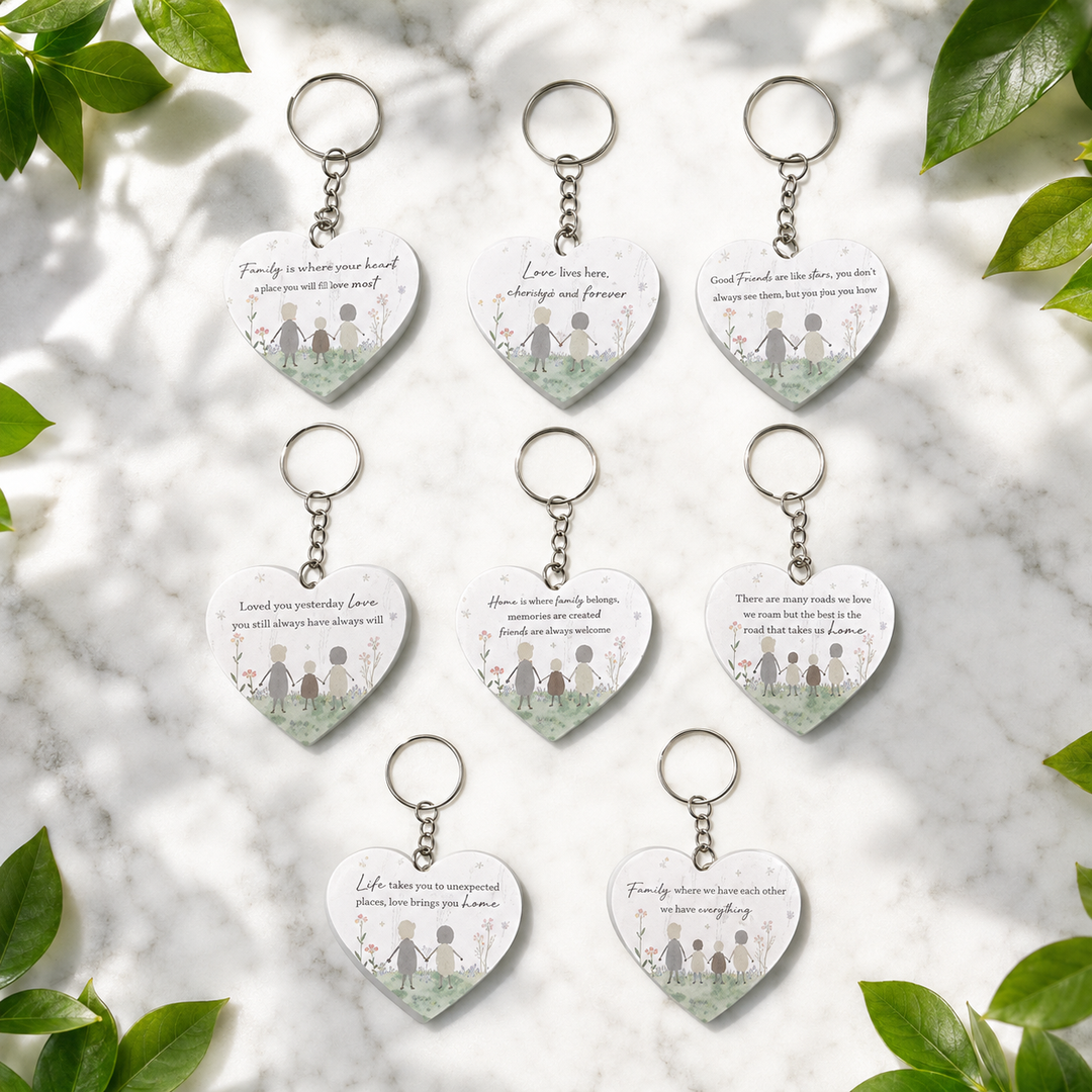 Key Ring Heart Inspiratonal