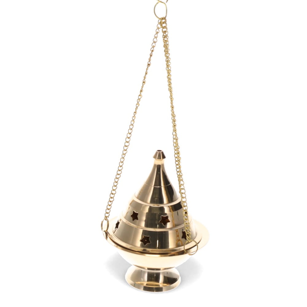 Incense Burner Hanging Brass 12.5 cm | Carpe Diem With Remi