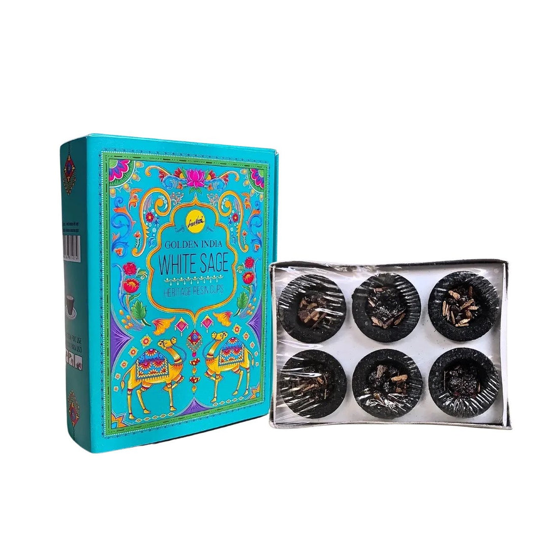 Resin Cup Sree Vani White Sage 6Pk