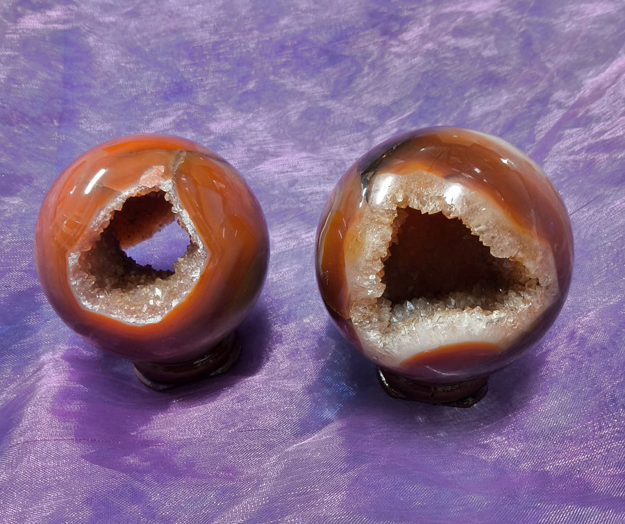 Sphere Druzy Carnelian | Carpe Diem with Remi