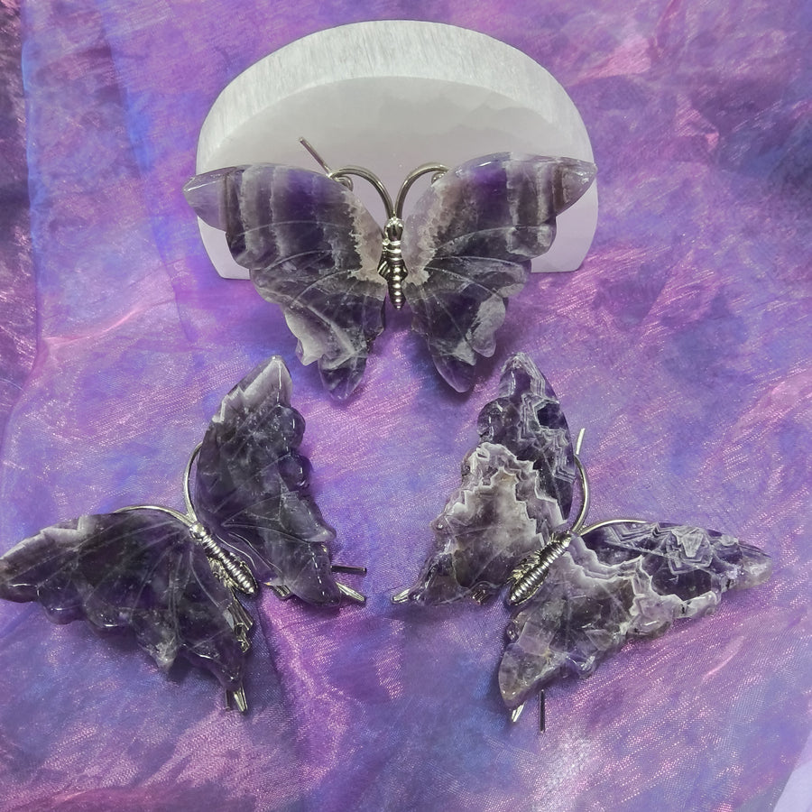 Butterfly Chevron Amethyst on Silver | Carpe Diem with Remi
