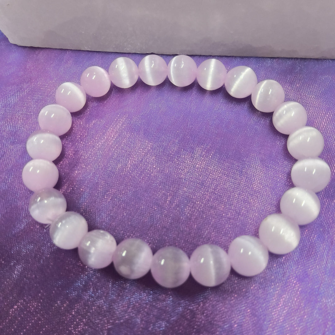 Bracelet Rose Selenite 8mm | Carpe Diem with Remi