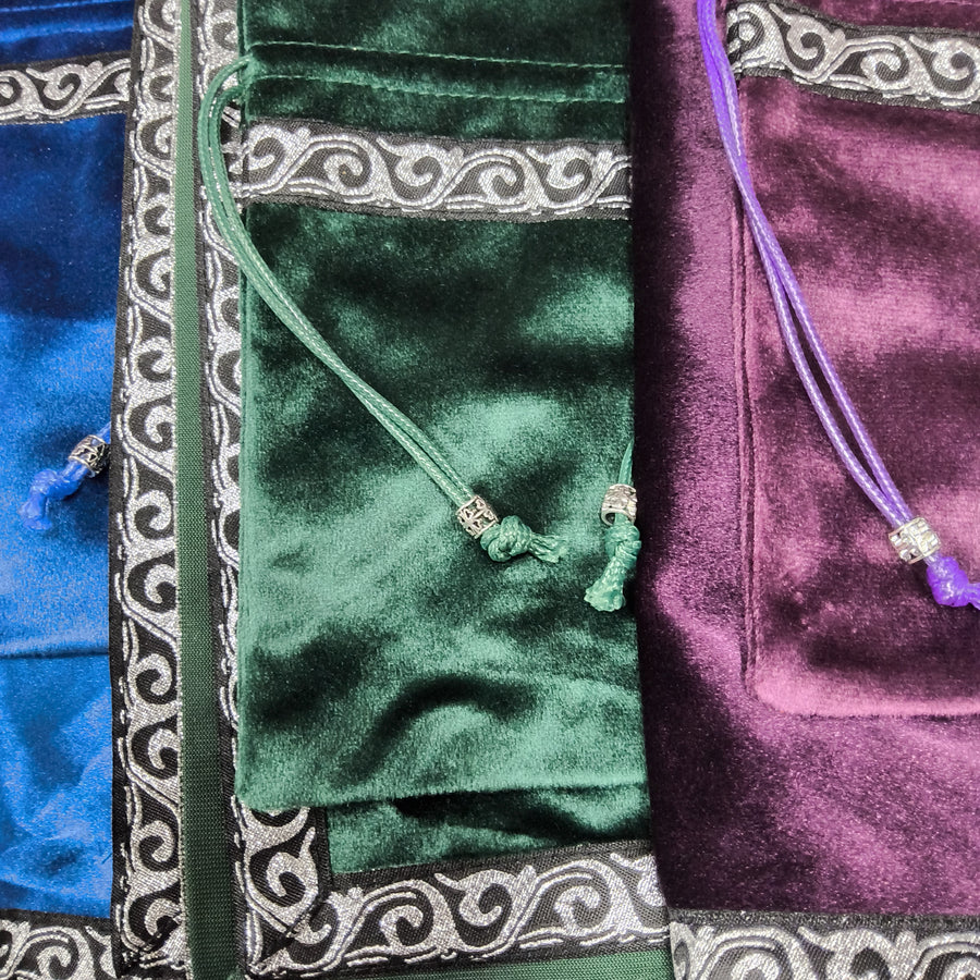 Tarot Cloth and Velvet Pouch Set | Carpe Diem with Remi