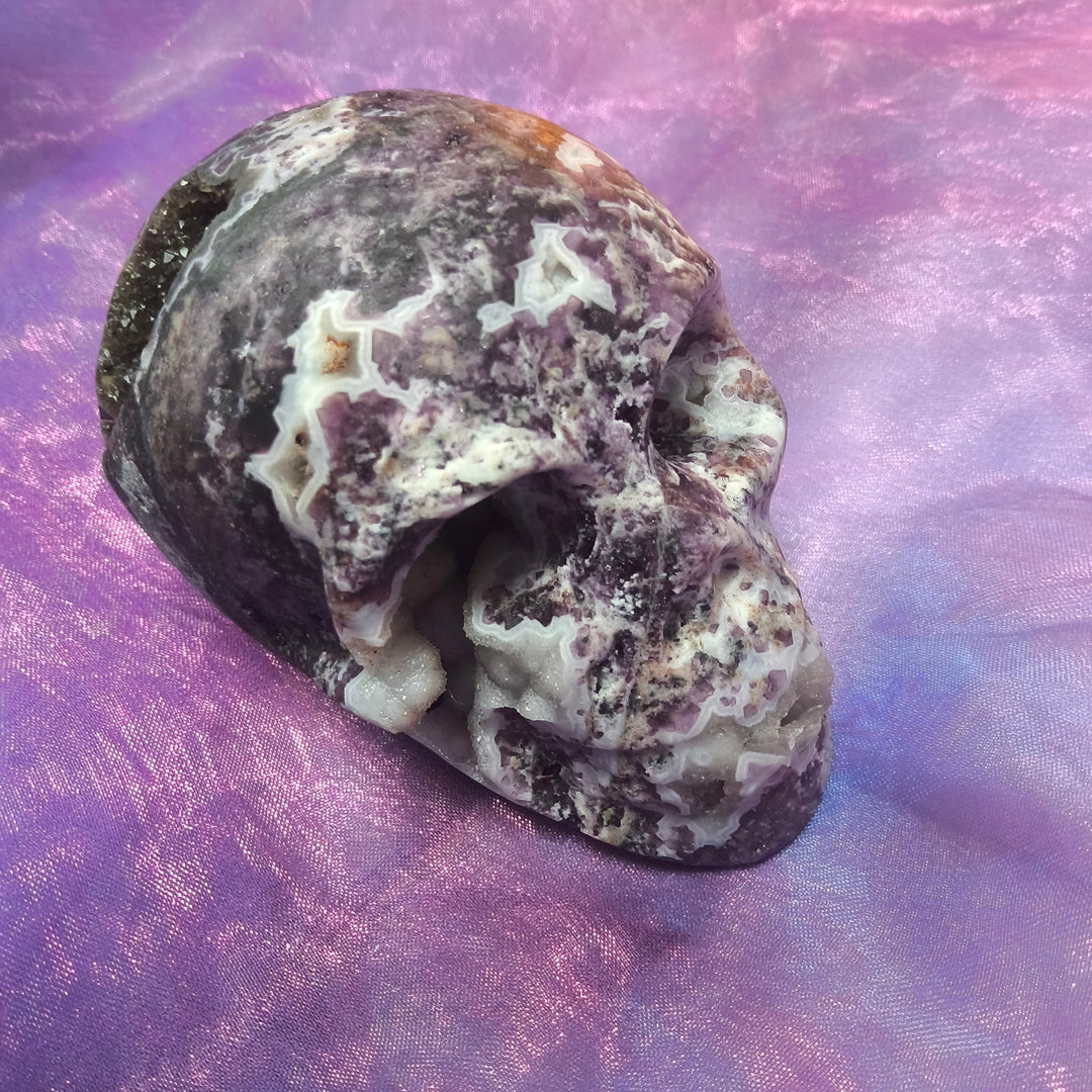 Skull Purple Sphalerite Druzy | Carpe Diem with Remi