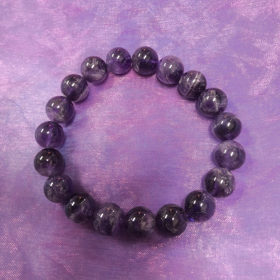 Bracelet Amethyst 11 mm Beads | Carpe Diem with Remi