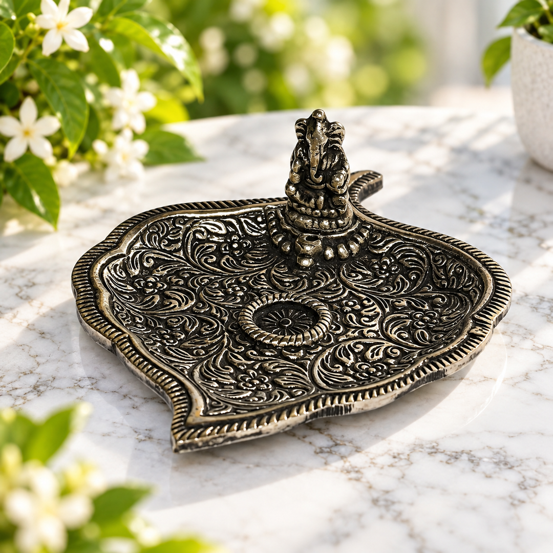 Incense Holder Ganesh Silver | Carpe Diem With Remi
