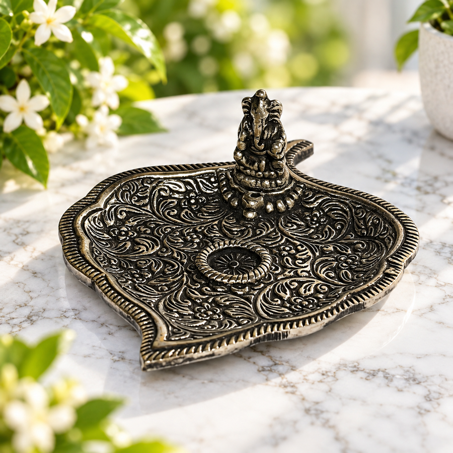 Incense Holder Ganesh Silver | Carpe Diem With Remi