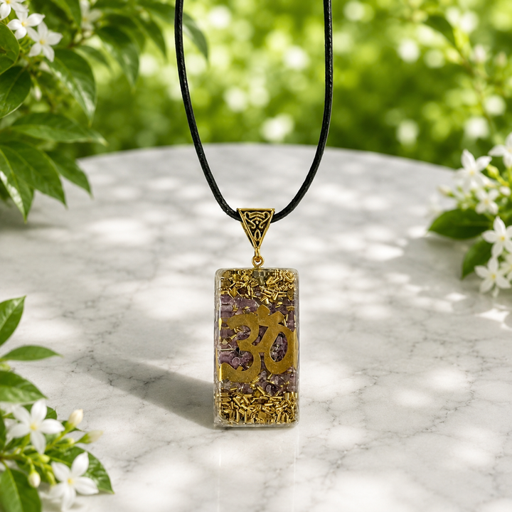 Necklace Orgonite Symbols Crystal