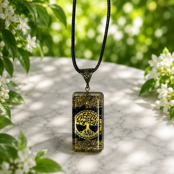 Necklace Orgonite Symbols Crystal