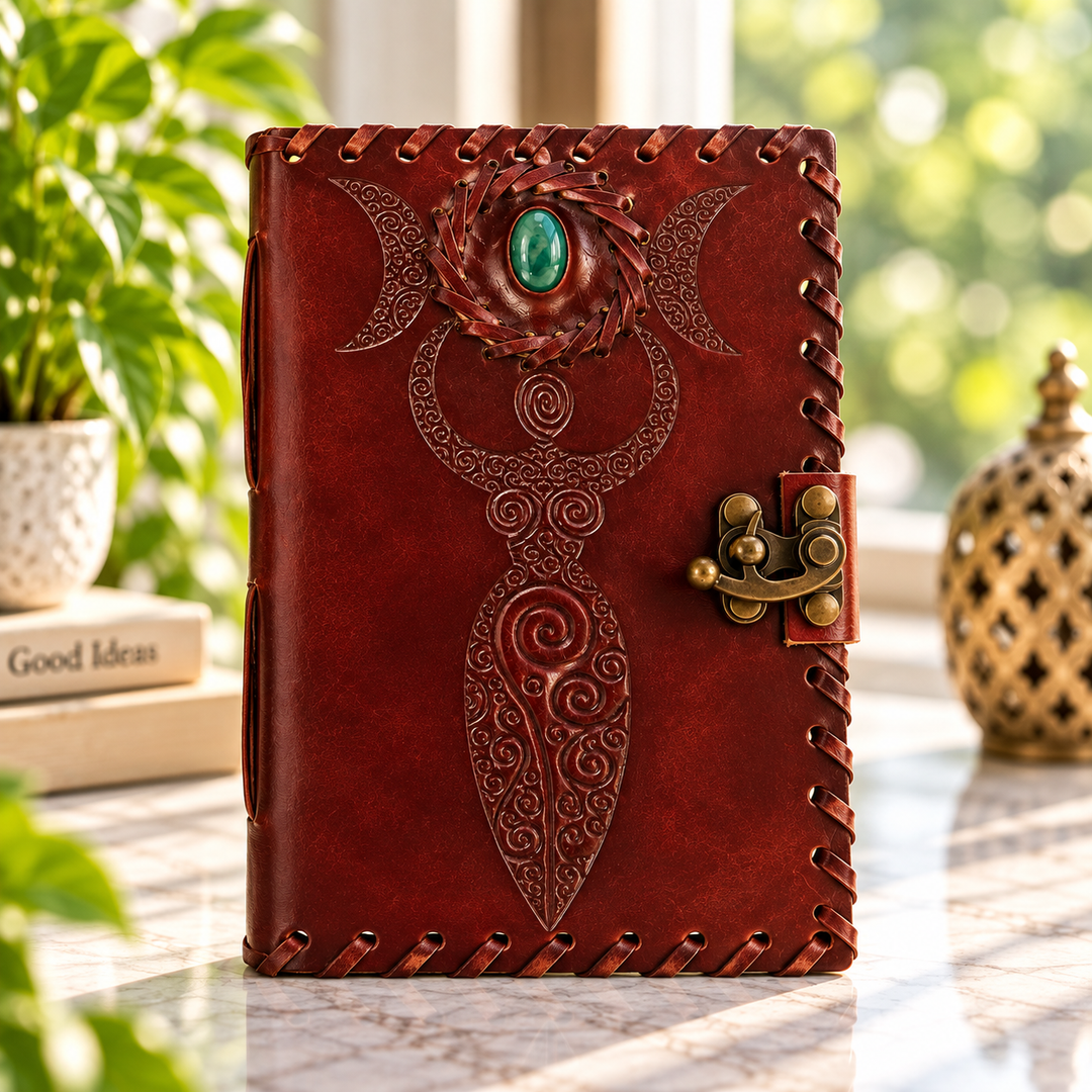 Journal Leather Moon Goddess Single Clasp 18 cm