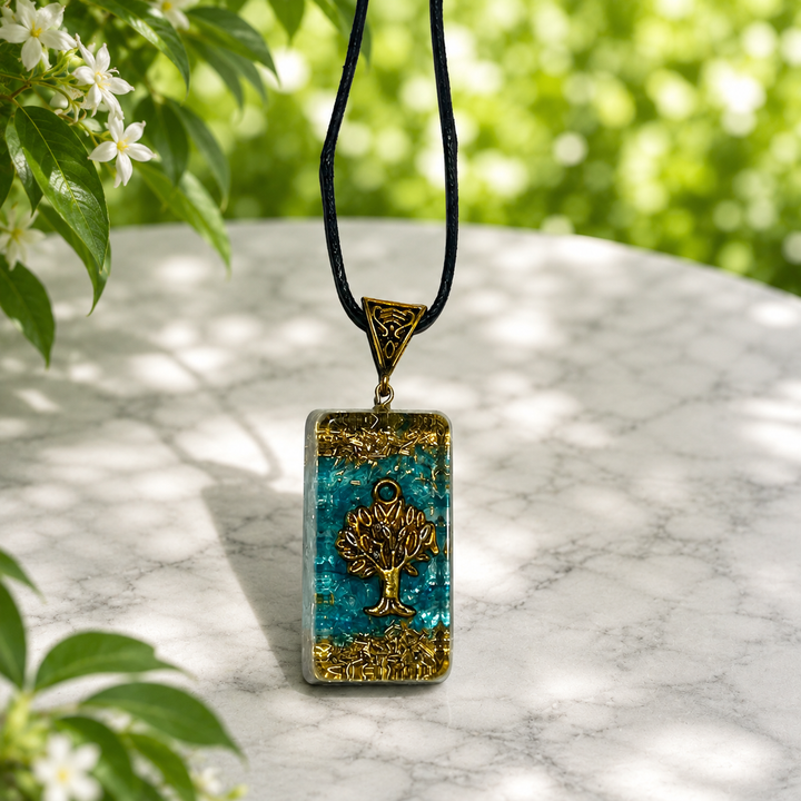 Necklace Orgonite Symbols Crystal
