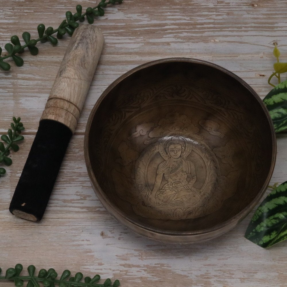 Singing Bowl Buddha Hand Beaten 12.7 cm - Instore Only