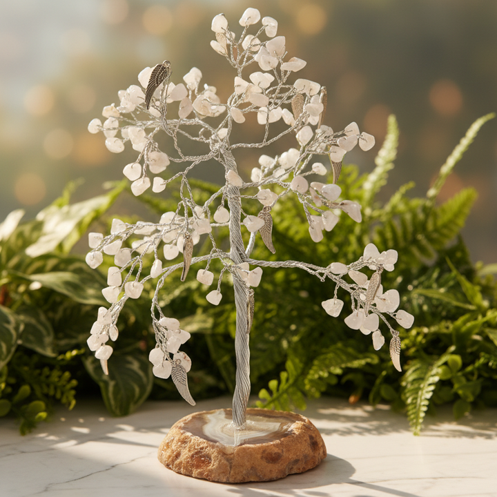 Wish Tree Angeite Angel Wings Agate Base