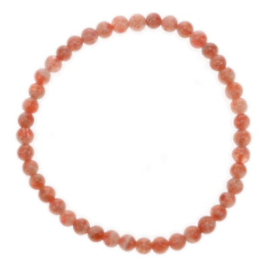 Bracelet Peach Moonstone Beads 4mm | Carpe Diem with Remi