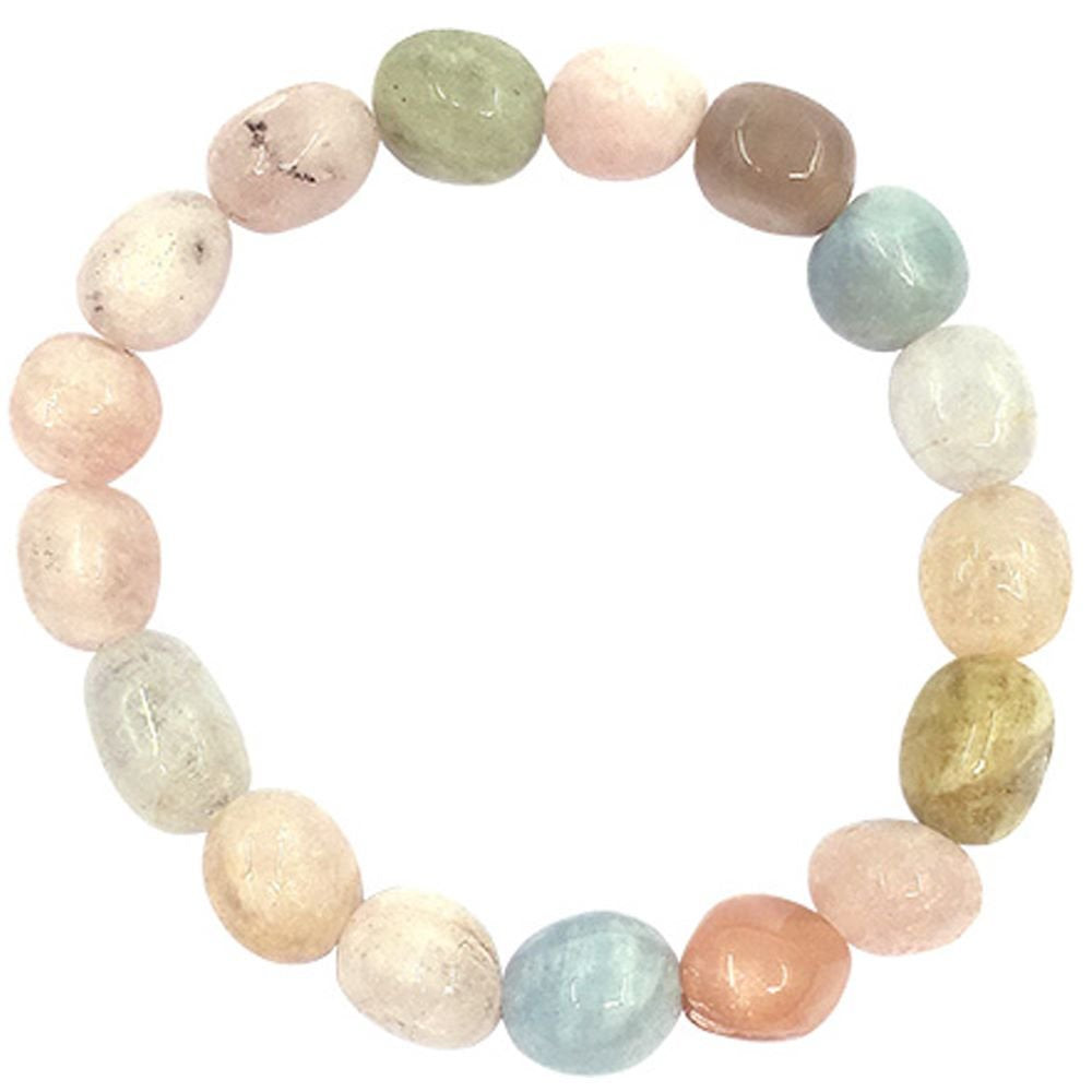 Bracelet Morganite Nuggets 10mm