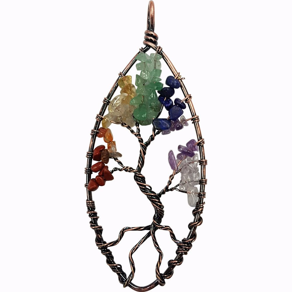 Pendant Chakra Tree of Life Oval