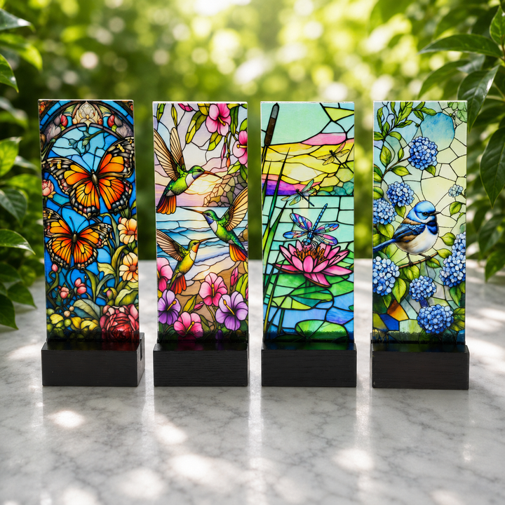 Wall Plaque Stained Nature Designs