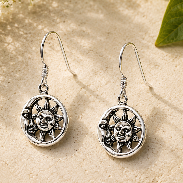 Earrings Sun and Moon