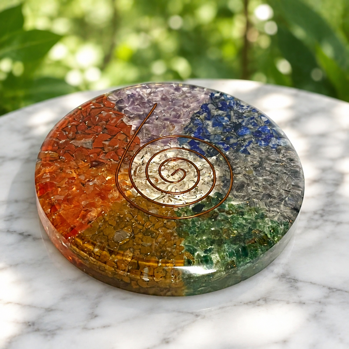 Charging Plate Orgonite Assorted 9.0 cm