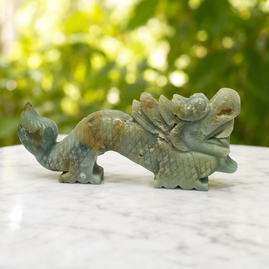 Dragon Amazonite Carving 18.7 cm - Instore Only