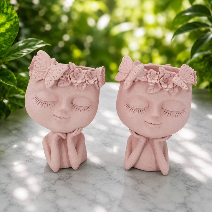 Pot Holder Pink Face 16 cm - Instore Only!