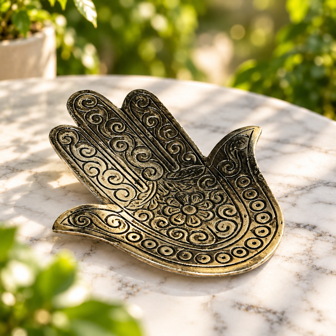 Incense Holder Hamsa Silver | Carpe Diem With Remi