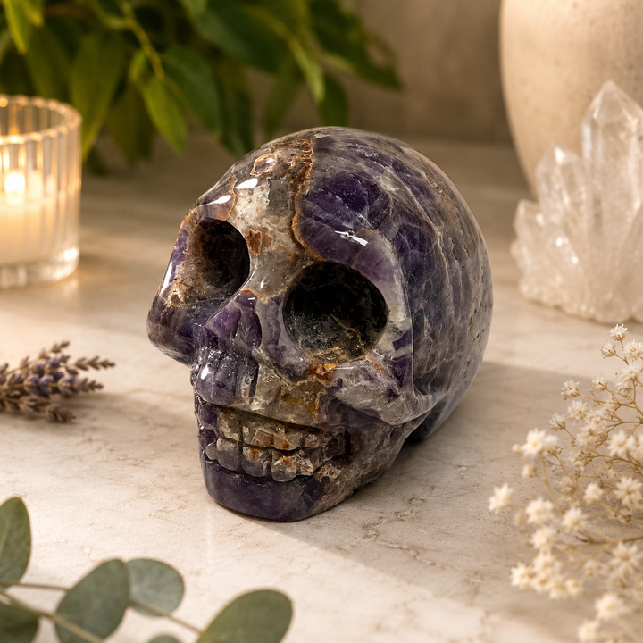 Skull Amethyst 6.0 cm | Carpe Diem With Remi