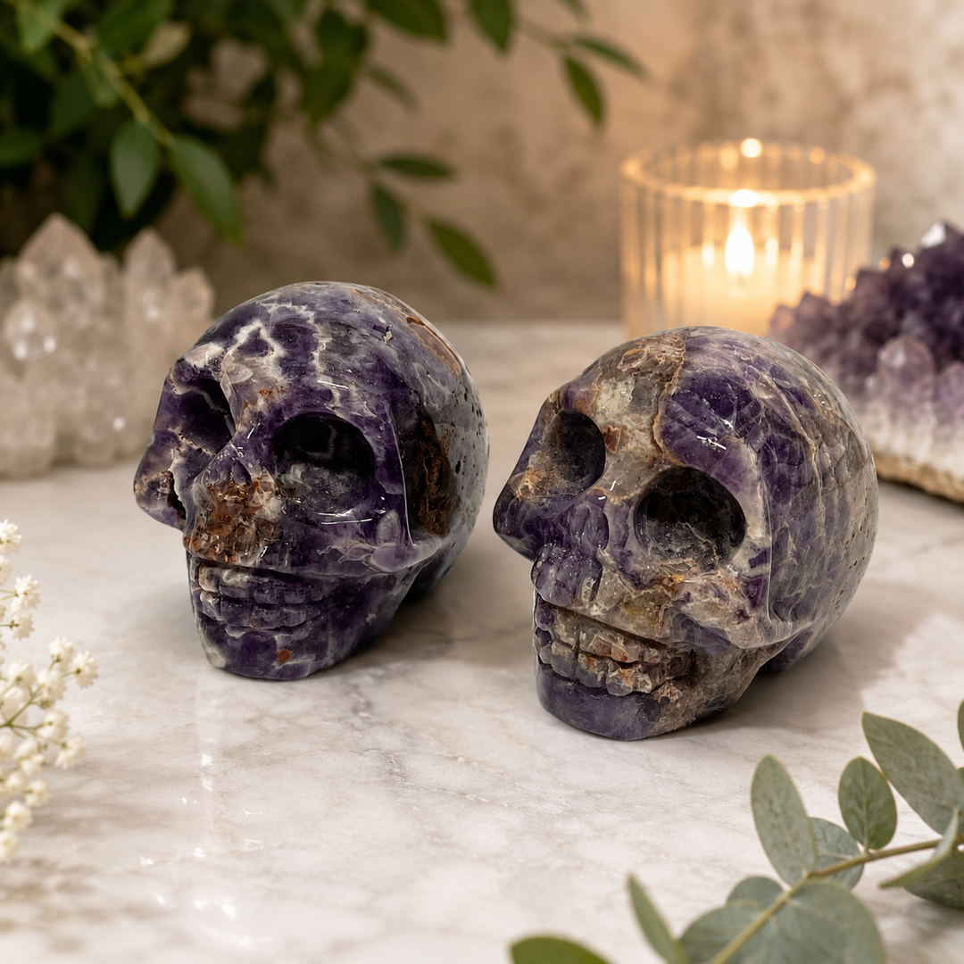 Skull Amethyst 6.0 cm | Carpe Diem With Remi
