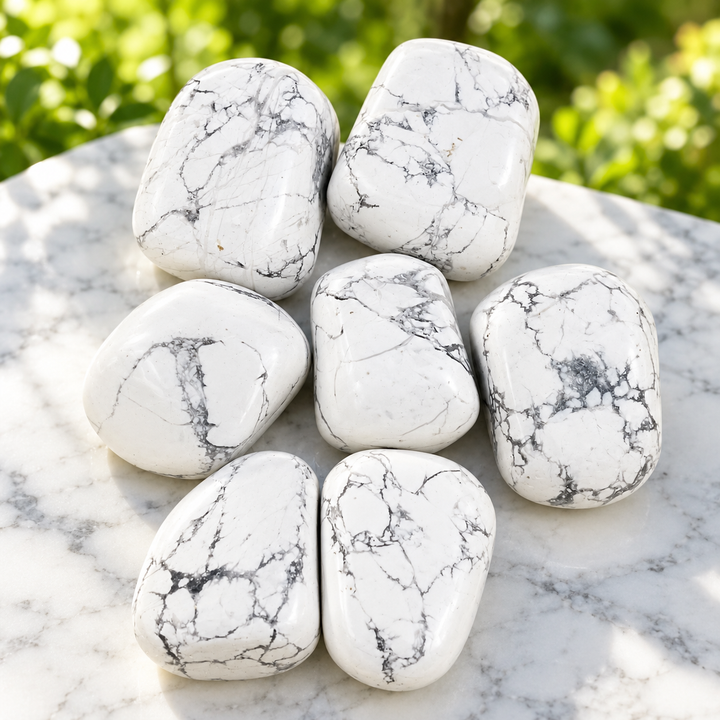 Tumble Stone Jumbo | White Howlite | Carpe Diem With Remi