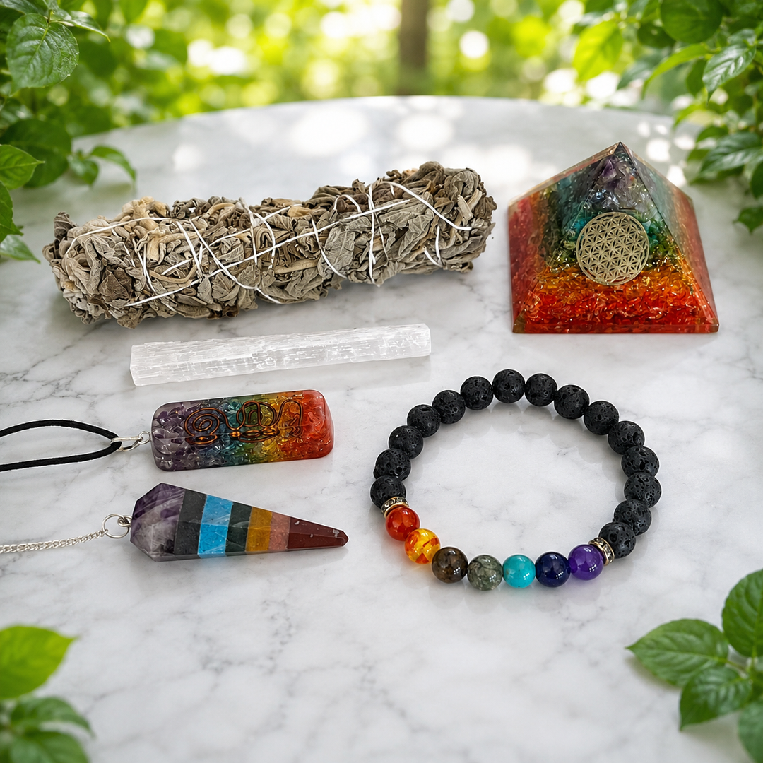 Kit Agate 7 Chakra Balance and Stability Combo